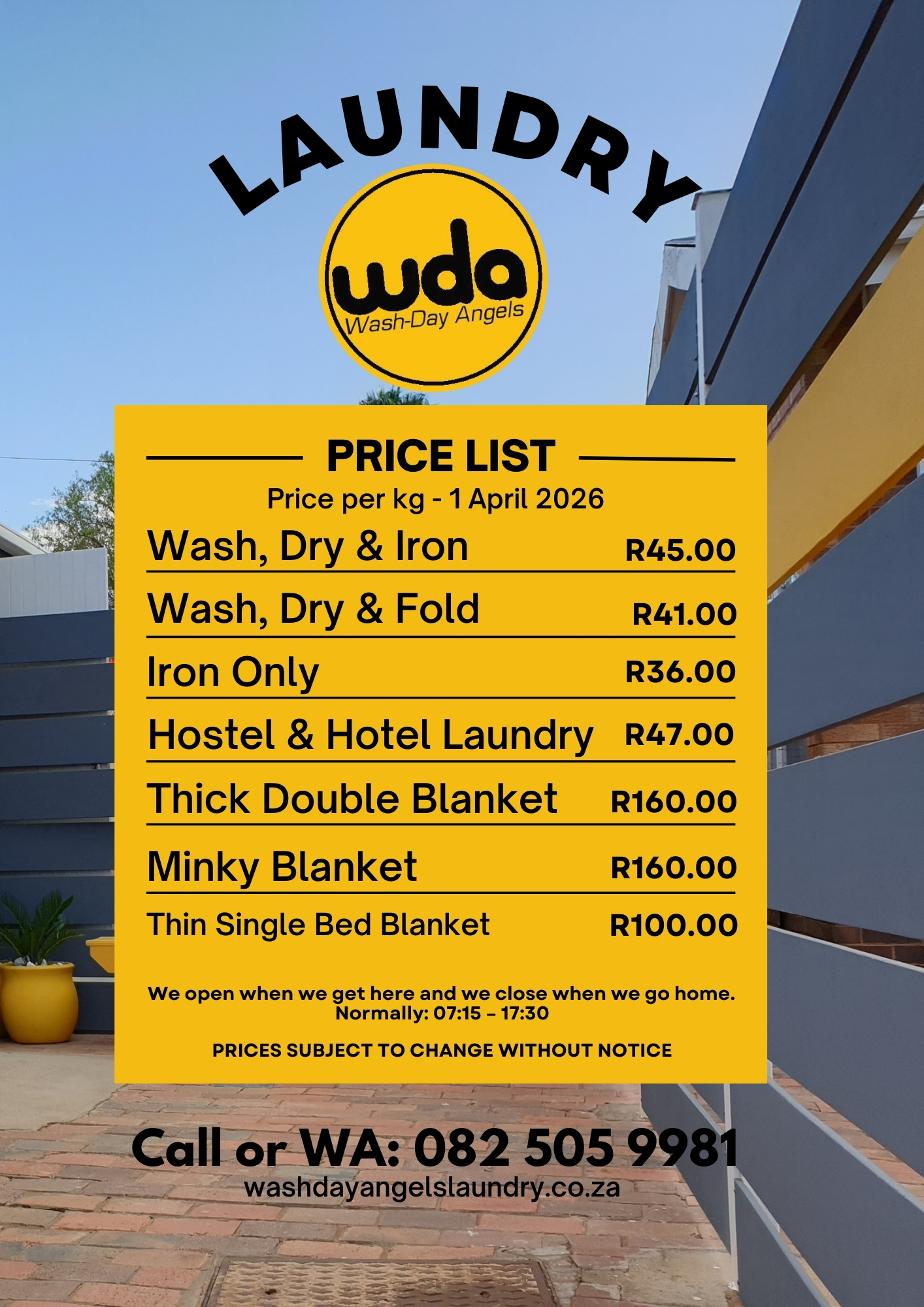 Wash-Day Angels Laundry